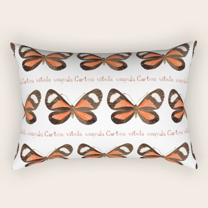 Butterfly - Cartea vitula ucayala Rectangular Pillow Gallery Image 2
