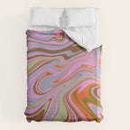 70s Psychedelic Swirl Duvet Cover Gallery Image 6