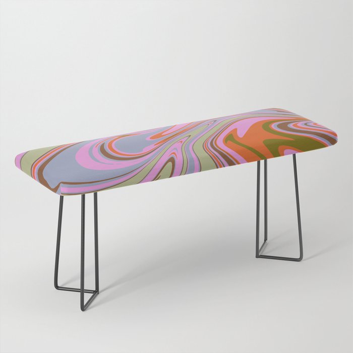 70s Psychedelic Swirl Bench Gallery Image 1
