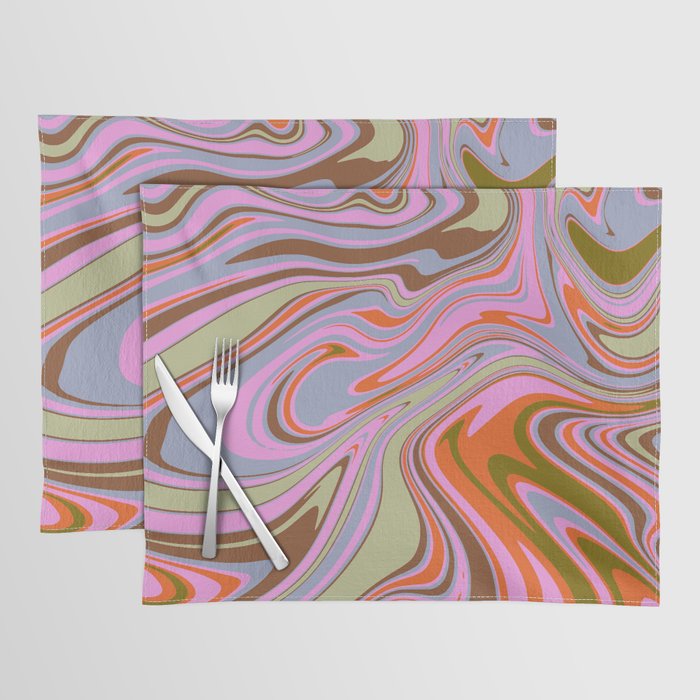 70s Psychedelic Swirl Placemat Gallery Image 1
