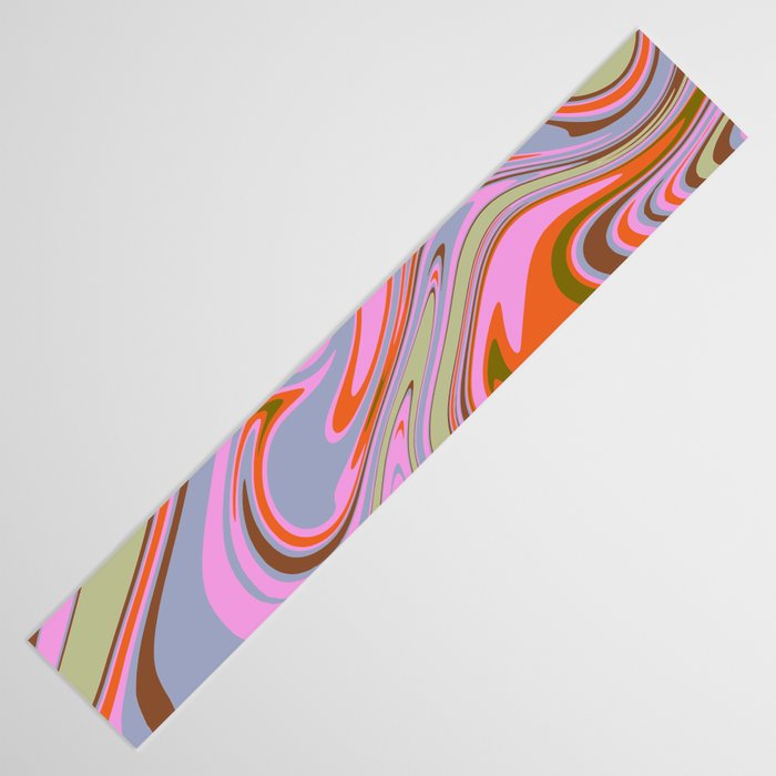 70s Psychedelic Swirl Table Runner Gallery Image 3