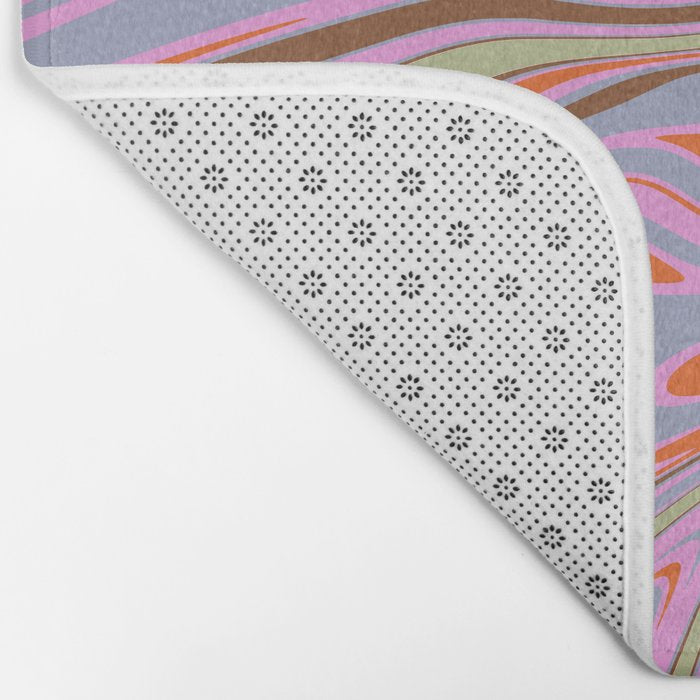 70s Psychedelic Swirl Bath Mat Gallery Image 2