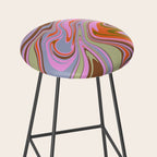 70s Psychedelic Swirl Stool Gallery Image 2