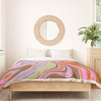70s Psychedelic Swirl Duvet Cover Gallery Image 3