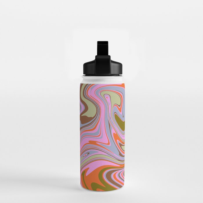 70s Psychedelic Swirl Water Bottle Gallery Image 2