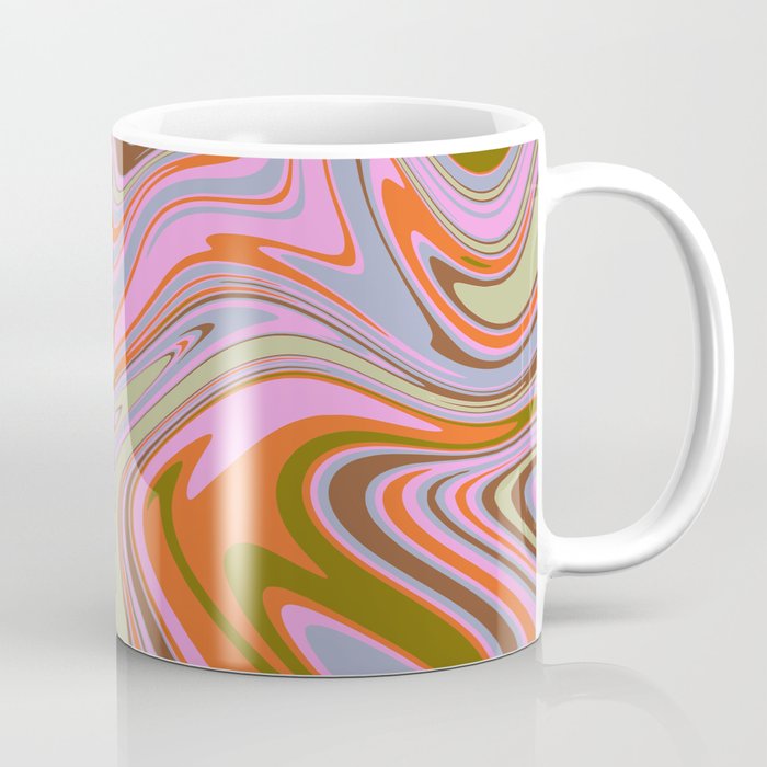 70s Psychedelic Swirl Coffee Mug Gallery Image 1