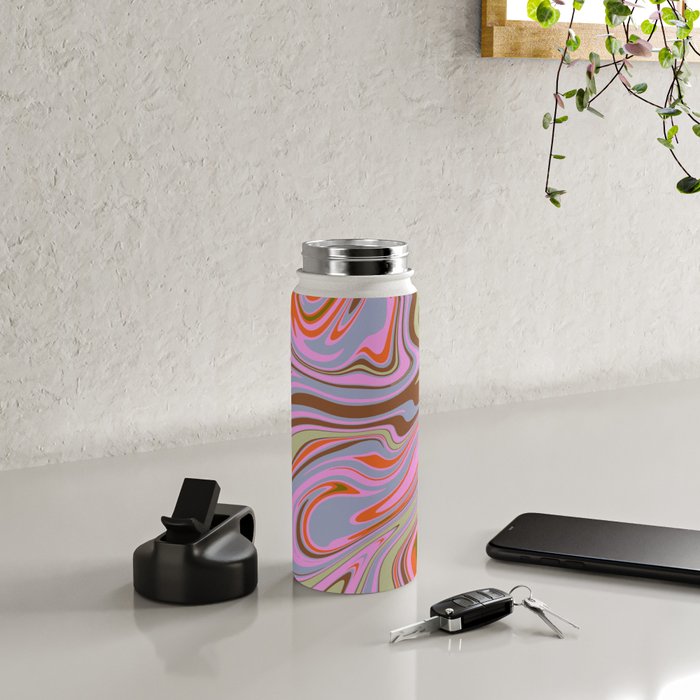 70s Psychedelic Swirl Water Bottle Gallery Image 4