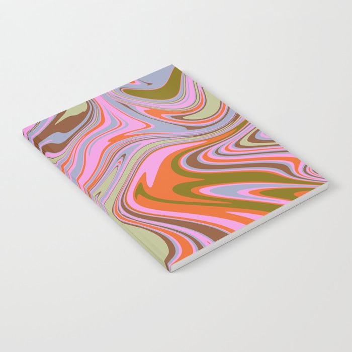 70s Psychedelic Swirl Notebook Gallery Image 1
