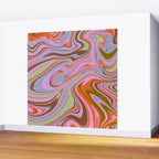 70s Psychedelic Swirl Wall Mural Gallery Image 2