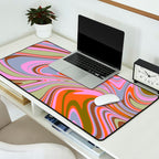 70s Psychedelic Swirl Desk Mat Gallery Image 2