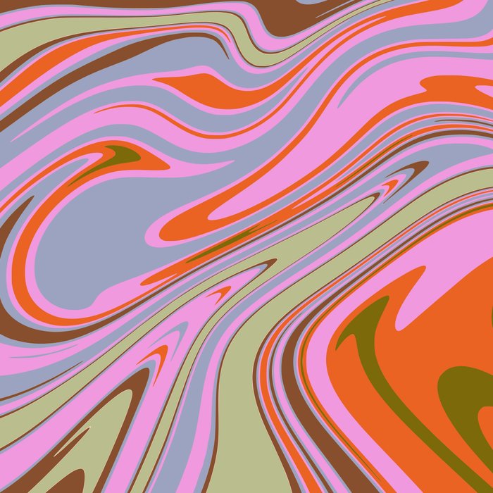 70s Psychedelic Swirl Coffee Mug Gallery Image 2