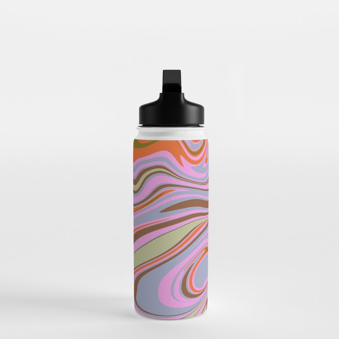 70s Psychedelic Swirl Water Bottle Gallery Image 3