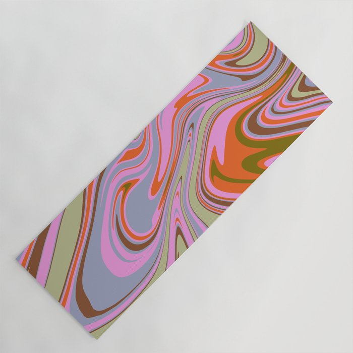 70s Psychedelic Swirl Yoga Mat Gallery Image 1