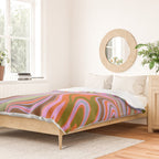 70s Psychedelic Swirl Duvet Cover Gallery Image 2