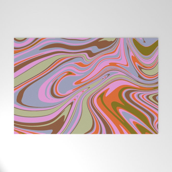 70s Psychedelic Swirl Welcome Mat Gallery Image 1
