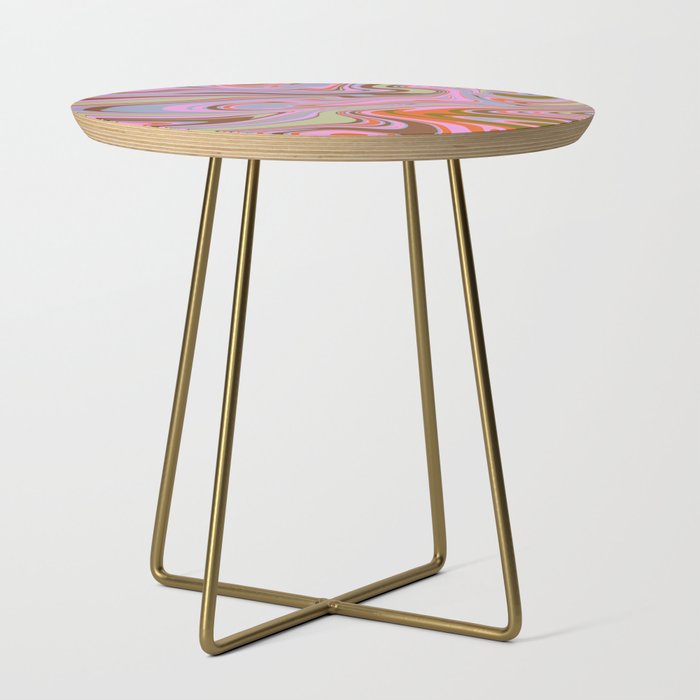 70s Psychedelic Swirl Side Table Gallery Image 1