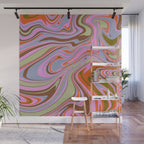 70s Psychedelic Swirl Wall Mural Gallery Image 1