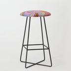 70s Psychedelic Swirl Stool Gallery Image 1
