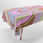 70s Psychedelic Swirl Tablecloth Gallery Image 1