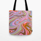 70s Psychedelic Swirl Tote Bag Gallery Image 1