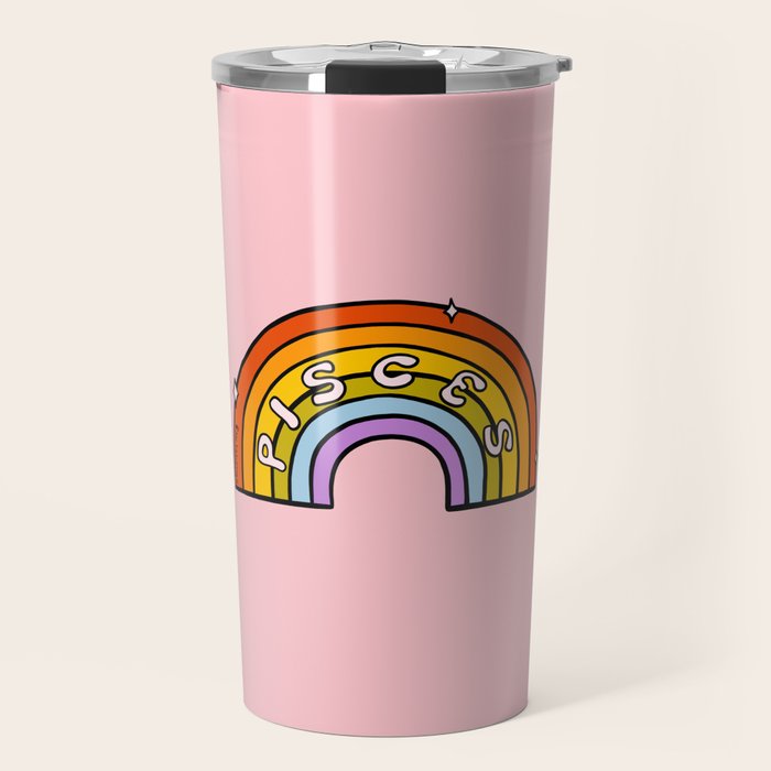 Pisces Rainbow Travel Mug Gallery Image 1