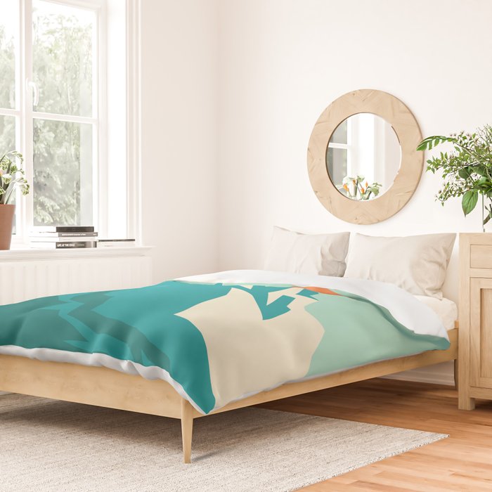 As the sun rises over the peak Duvet Cover Gallery Image 2