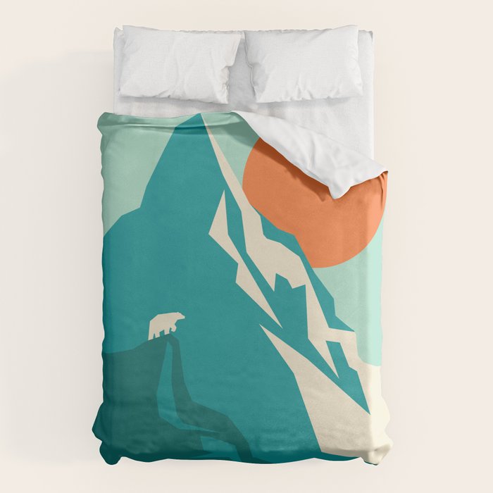 As the sun rises over the peak Duvet Cover Gallery Image 6