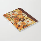 70's Floral Prints, Retro Art Notebook Gallery Image 3