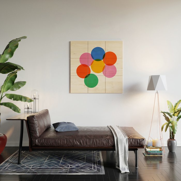 Bauhaus Circle Study Wood Wall Art Gallery Image 2