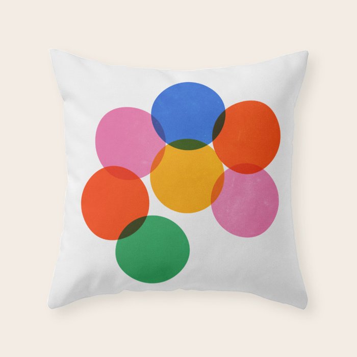 Bauhaus Circle Study Throw Pillow Gallery Image 6