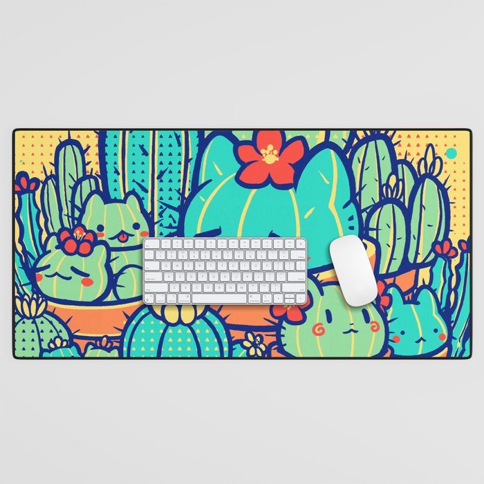 Catcus Patch Desk Mat Gallery Image 1