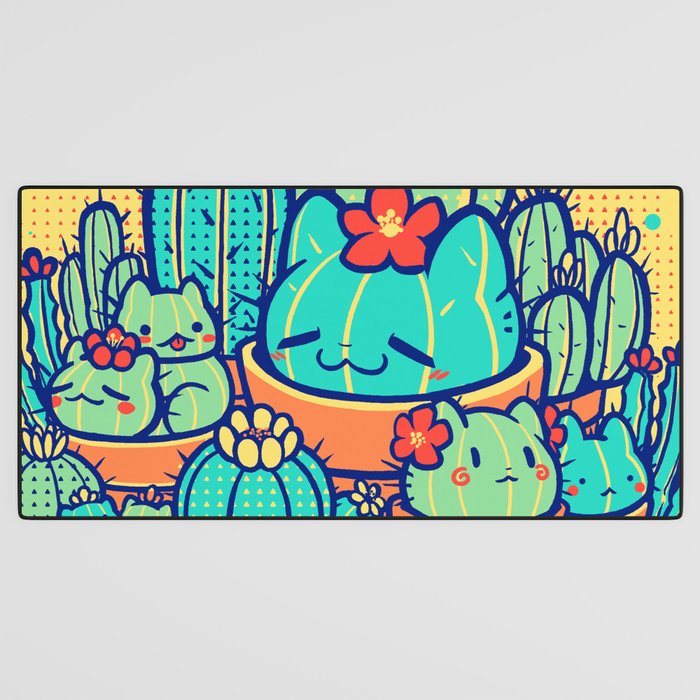 Catcus Patch Desk Mat Gallery Image 3