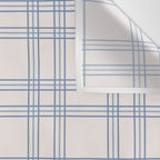 Blue And Cream Gingham Wall Tapestry Gallery Image 3