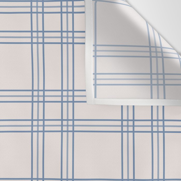 Blue And Cream Gingham Wall Tapestry Gallery Image 3