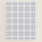 Blue And Cream Gingham Jigsaw Puzzle Gallery Image 1