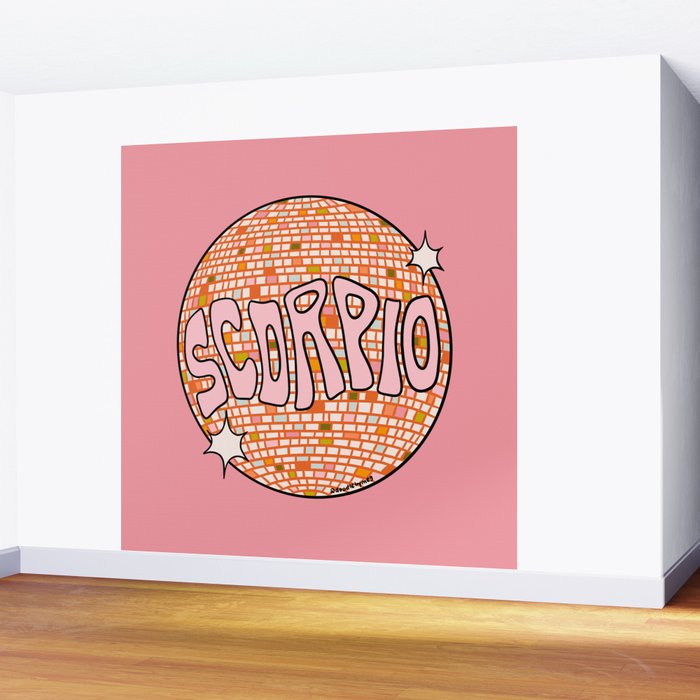 Scorpio Disco Ball Wall Mural Gallery Image 2