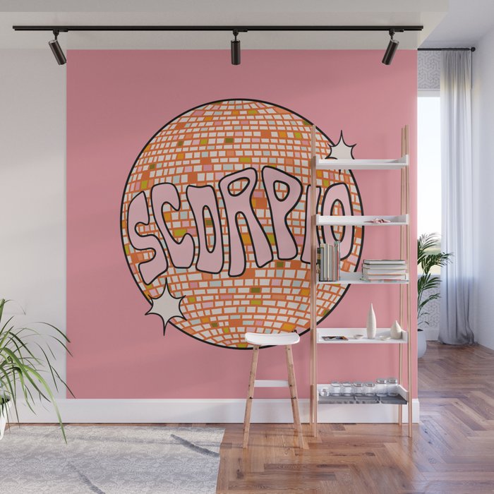 Scorpio Disco Ball Wall Mural Gallery Image 1