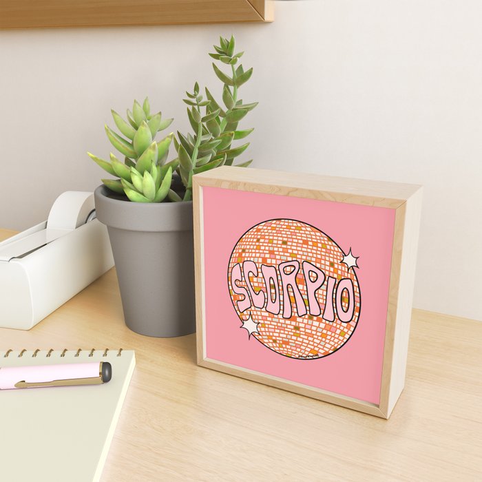 Scorpio Disco Ball Mini Art Print Gallery Image 2