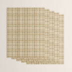 Traditional Plaid Pattern Rustic Country Style Beige Brown Wrapping Paper Gallery Image 3