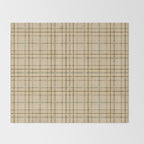 Traditional Plaid Pattern Rustic Country Style Beige Brown Throw Blanket Gallery Image 2