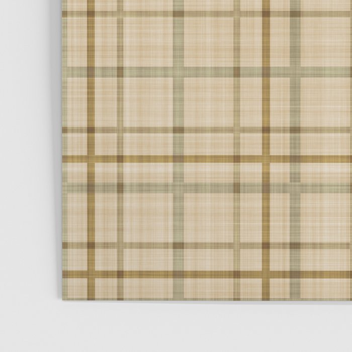 Traditional Plaid Pattern Rustic Country Style Beige Brown Poster Gallery Image 3