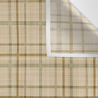 Traditional Plaid Pattern Rustic Country Style Beige Brown Wall Tapestry Gallery Image 3