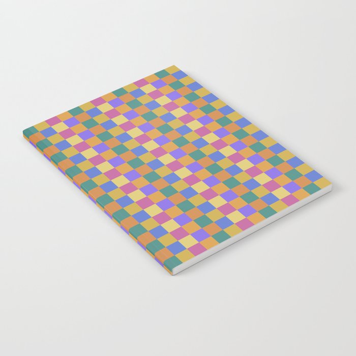 Checkered Multicolor Pattern XXII Colorful Bright Notebook Gallery Image 2