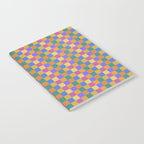 Checkered Multicolor Pattern XXII Colorful Bright Notebook Gallery Image 2