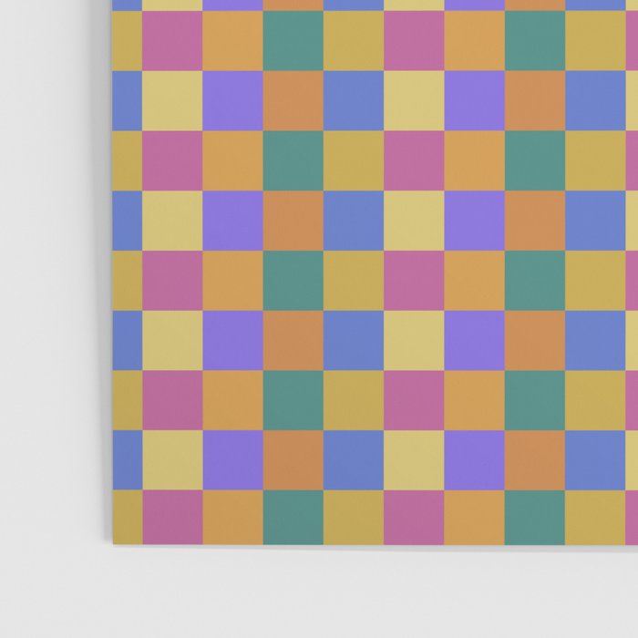 Checkered Multicolor Pattern XXII Colorful Bright Poster Gallery Image 3