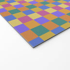 Checkered Multicolor Pattern XXII Colorful Bright Welcome Mat Gallery Image 2