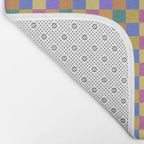 Checkered Multicolor Pattern XXII Colorful Bright Bath Mat Gallery Image 2
