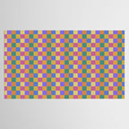 Checkered Multicolor Pattern XXII Colorful Bright Tablecloth Gallery Image 2