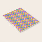 Checkered Multicolor Pattern XXII Colorful Bright Notebook Gallery Image 3