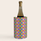 Checkered Multicolor Pattern XXII Colorful Bright Wine Chiller Gallery Image 2